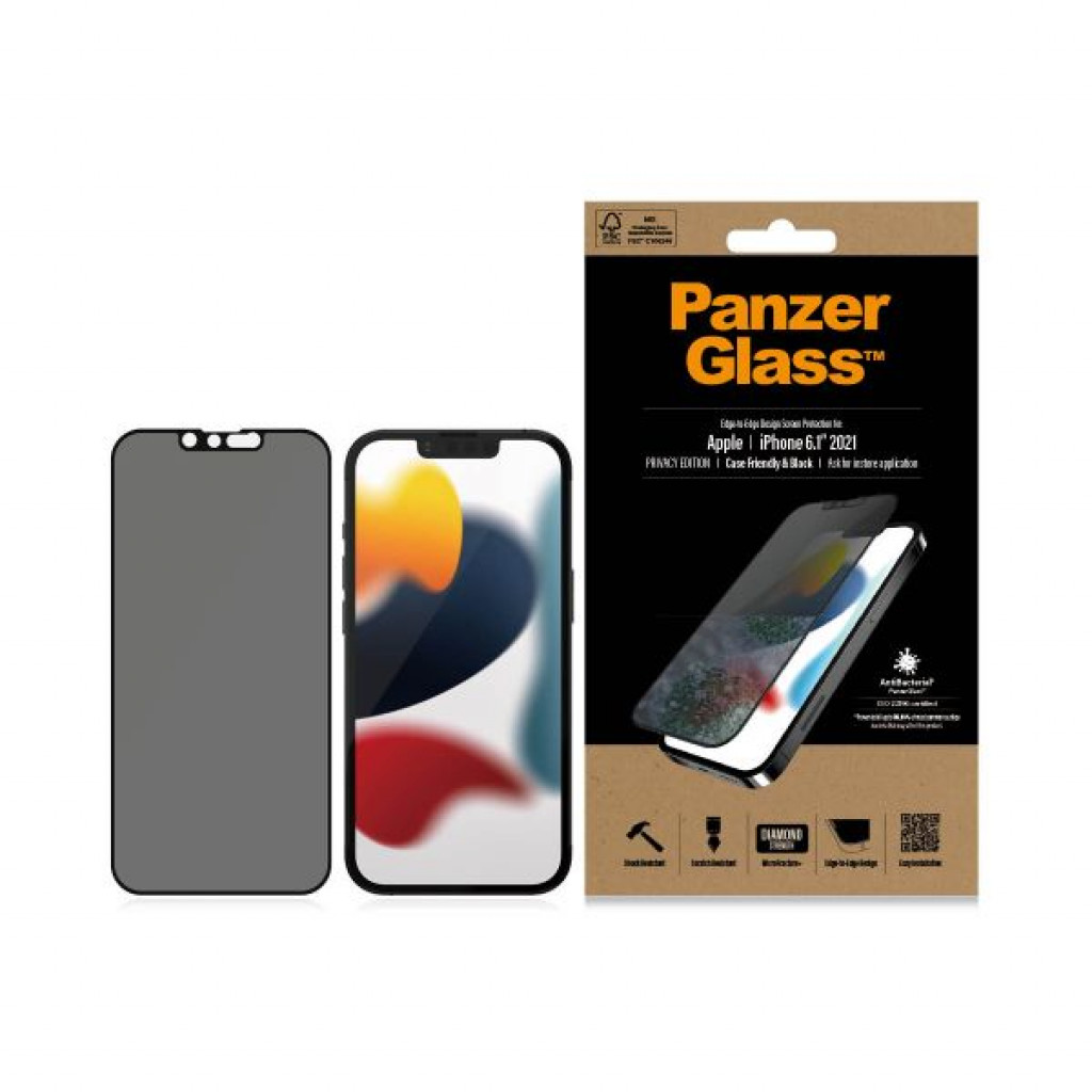 PanzerGlass PZ-PROP2745 Privacy Screen Protector For iPhone 13/13 Pro Black
