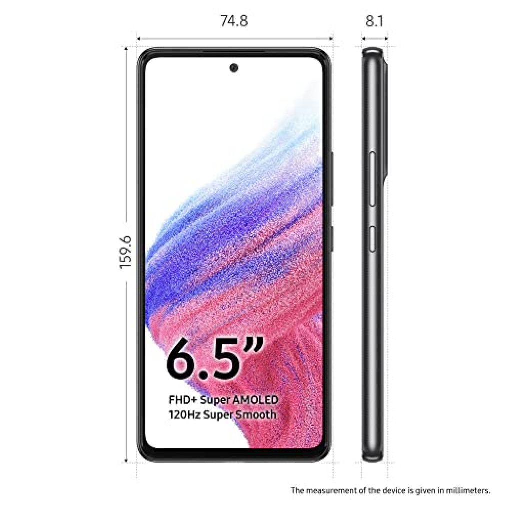 Samsung Galaxy A53 Dual Sim - 128GB, 8GB RAM, 5G, Black