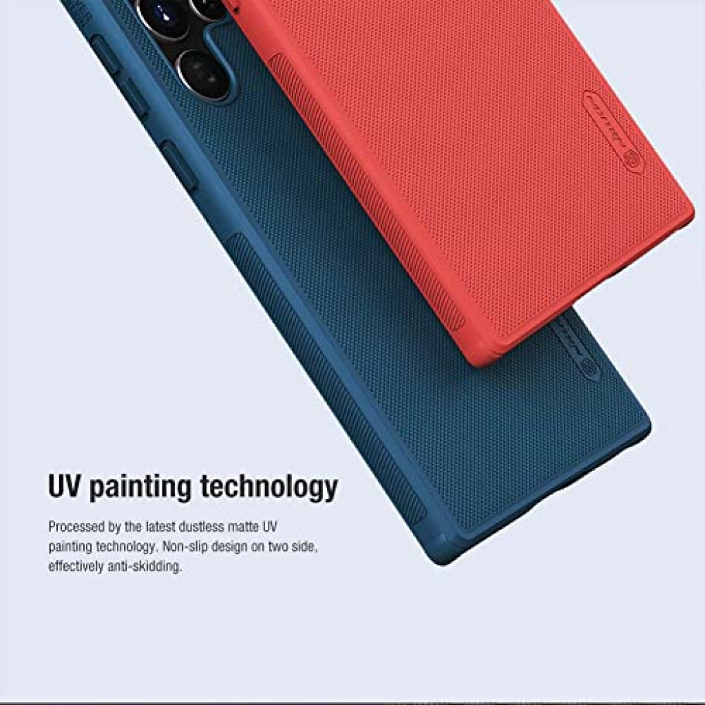 Nillkin Super Frosted Shield Pro Back Cover For Samsung Galaxy S22 Ultra - Blue