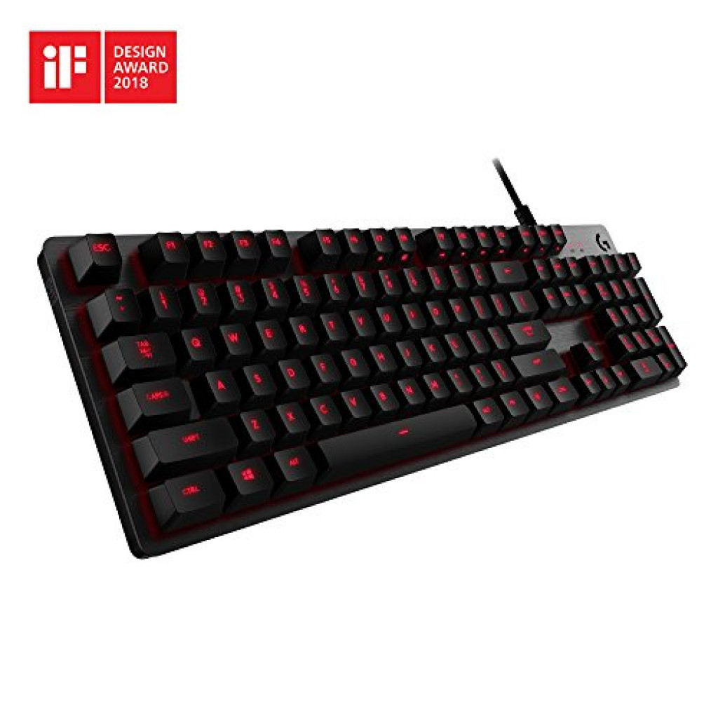 Logitech G413 Mechanical Gaming Keyboard, Romer-G with USB Pass-Through, US International Layout, Carbon Black Logitech G413 Mechanical Gaming Keyboard, Romer-G with USB Pass-Through, US International Layout, Carbon Black