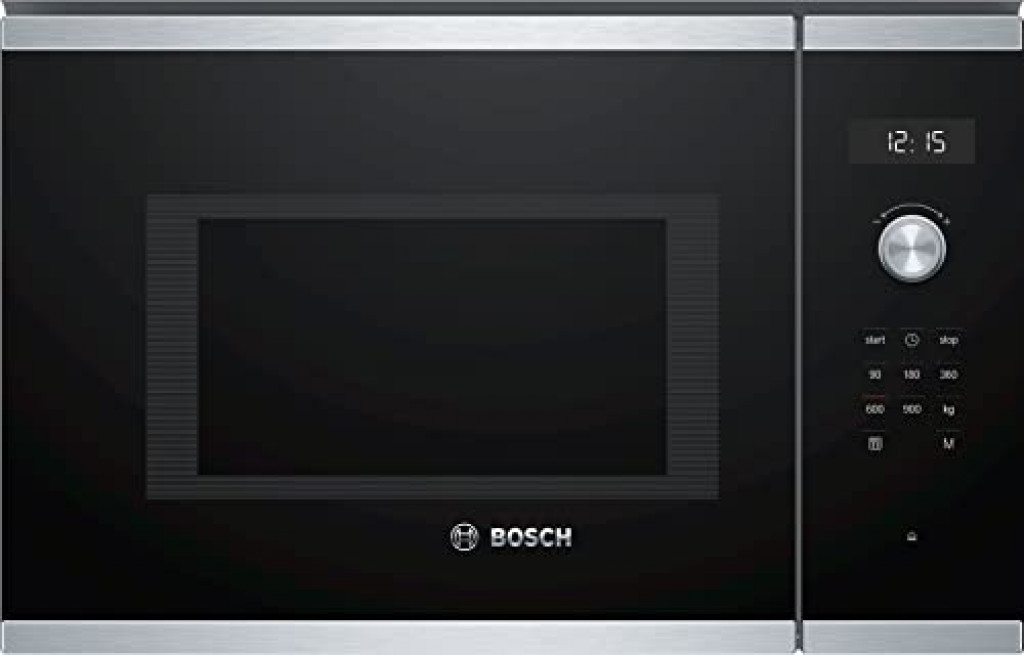 Bosch BFL554MS0 - Series 6 - Integrated Microwave Oven 59 x 38 cm, 25 Litres, Stainless Steel