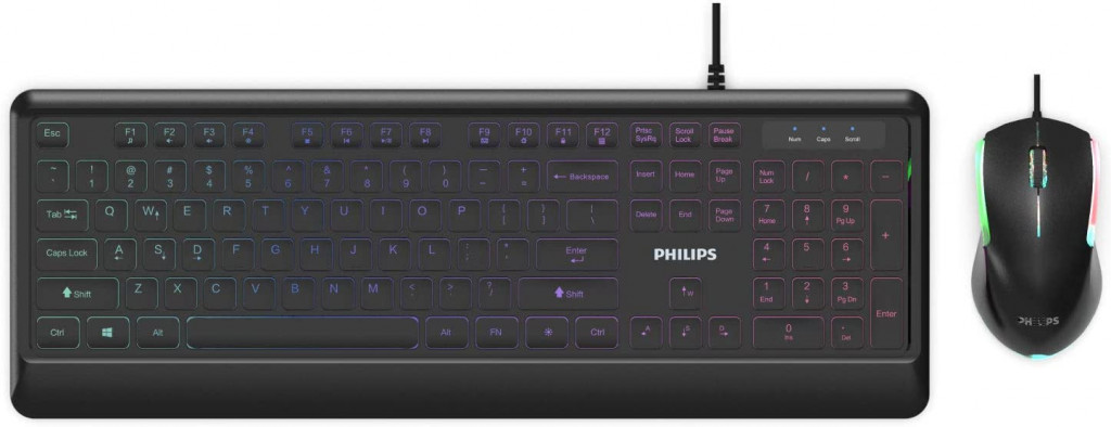 Philips SPT8294 USB Keyboard and Mouse Combo Black