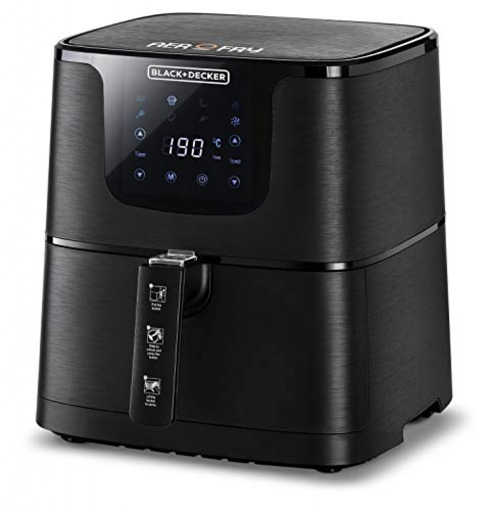 Black & Decker AF700 Digital Air Fryer, 4.3 Liters, Black