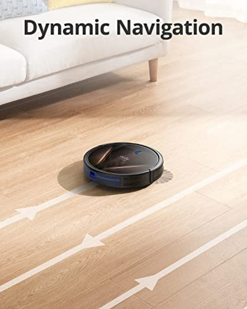 eufy by Anker, RoboVac G20 Hybrid, Robot Vacuum, Dynamic Navigation, 2500 Pa Strong Suction, 2-in-1 Vacuum and Mop, Ultra-Slim, Quiet, Compatible with Alexa, Ideal for Hard Floors and Pet Hair