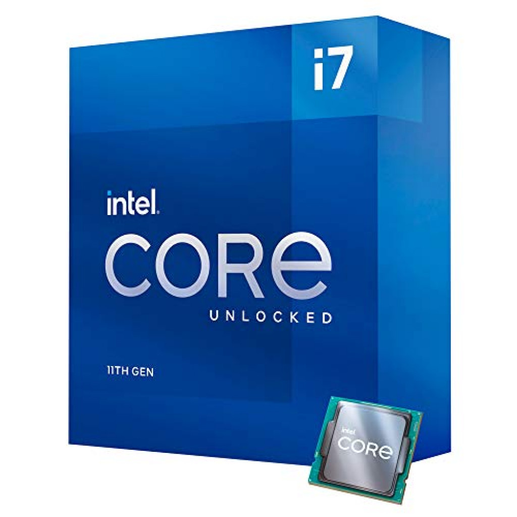 Intel Core i7 11700K - 3.6 GHz - 8-core - 16 threads - 16 MB cache - LGA1200 Socket - Box (without cooler) Intel Core i7 11700K - 3.6 GHz - 8-core - 16 threads - 16 MB cache - LGA1200 Socket - Box (without cooler)