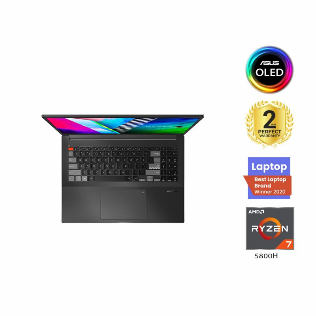 Asus Vivobook Pro 16X M7600QC-OLED007W - AMD Ryzen™7 5800H - 16GB - 1TB SSD - NVIDIA® GeForce RTX™ 3050 4GB - 16" OLED 4K - Win11 - Earl Grey