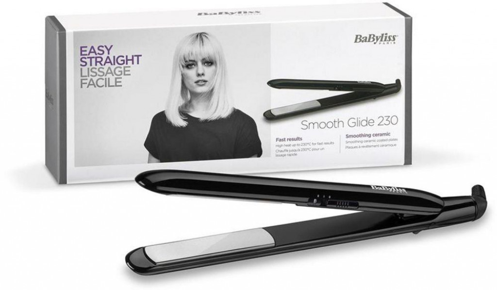 Babyliss ST240E Smooth Glide 230 Straightener - Black Babyliss ST240E Smooth Glide 230 Straightener - Black