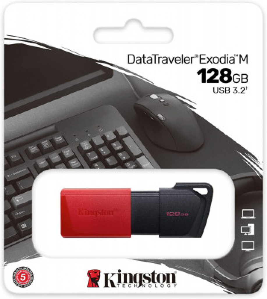 كنجستون فلاش درايف 128 جيجا بايت USB 3.2 كنجستون فلاش درايف 128 جيجا بايت USB 3.2