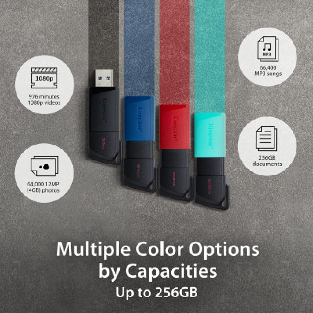 كنجستون فلاش درايف 128 جيجا بايت USB 3.2 كنجستون فلاش درايف 128 جيجا بايت USB 3.2