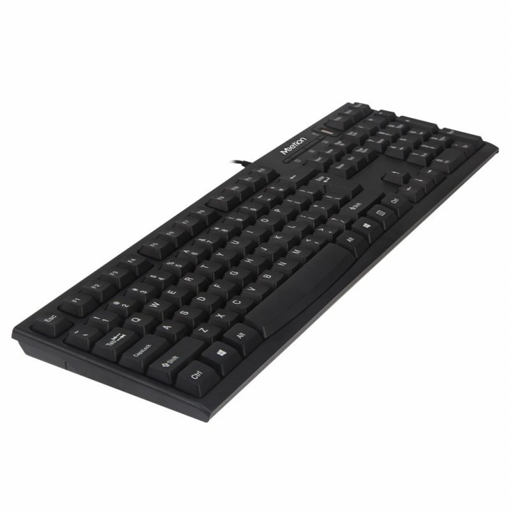 MeeTion K815 USB Wired Multimedia Keyboard & USB Port – Arabic / English | Black