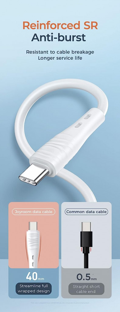 Joyroom JR-S118 Fast Charging Type-C Data Cable - Black