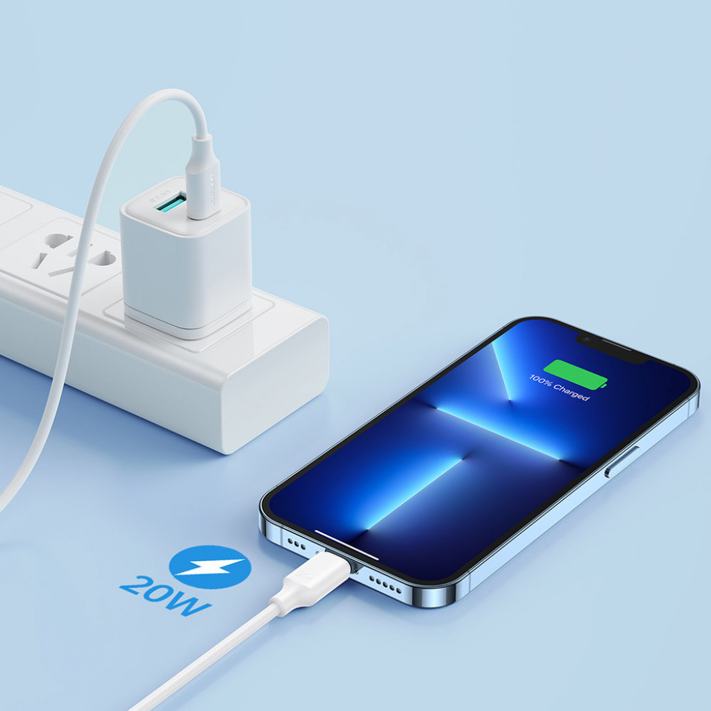 جوي روم S-CL020A9 كابل نوع سي إلى لايتنينج 20 واط 2 متر - أبيض
