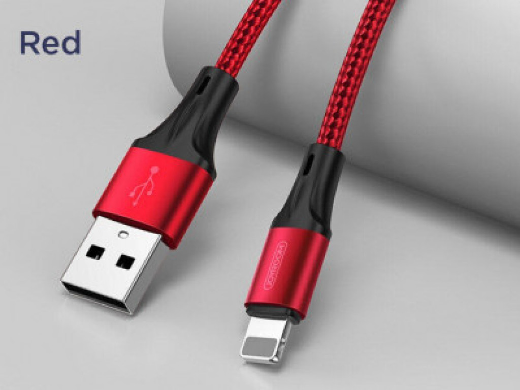 جوي روم N1 كابل شحن سريع من IOS إلى USB - أحمر