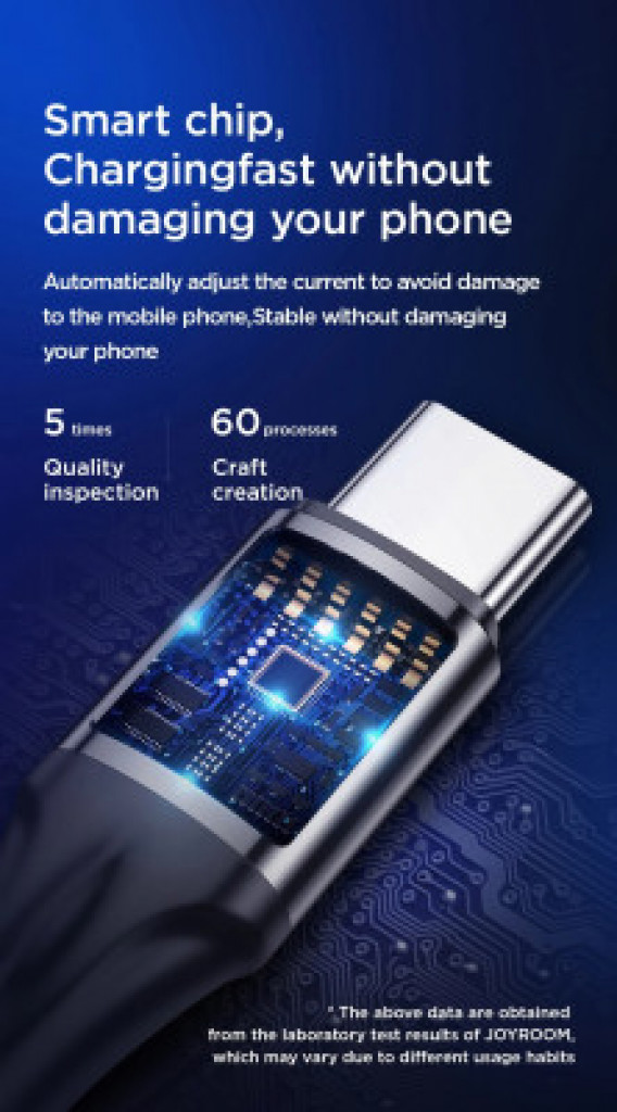 جوي روم N1 كابل شحن سريع من IOS إلى USB - أحمر