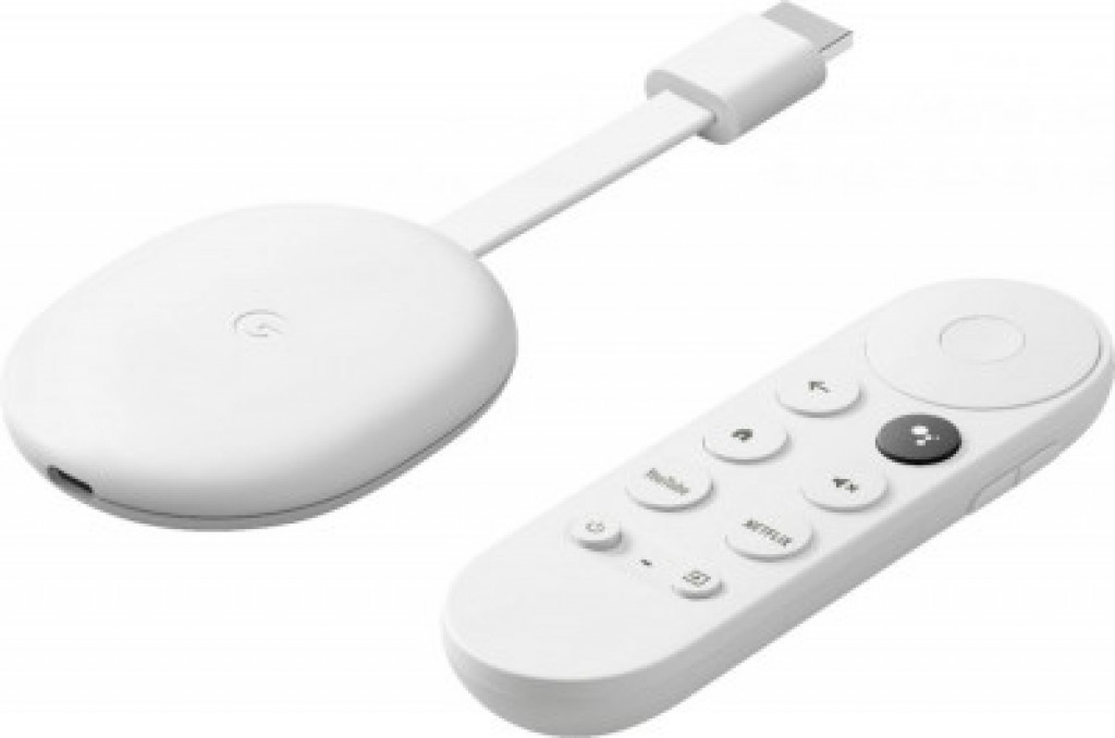 Chromecast with Google TV - 4K with remote white