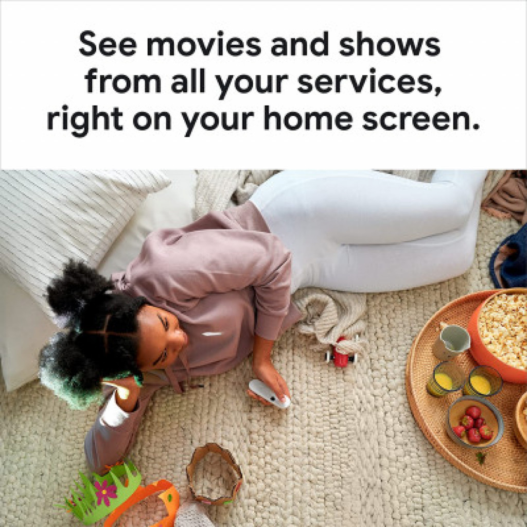 Chromecast with Google TV - 4K with remote white