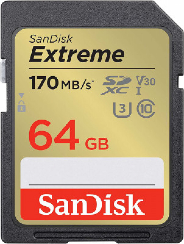 بطاقة ذاكرة صن ديسك اكستريم V30 4k uhd SDXC R: 170 ميجابايت / ثانية UHS-I U3 بطاقة ذاكرة صن ديسك اكستريم V30 4k uhd SDXC R: 170 ميجابايت / ثانية UHS-I U3