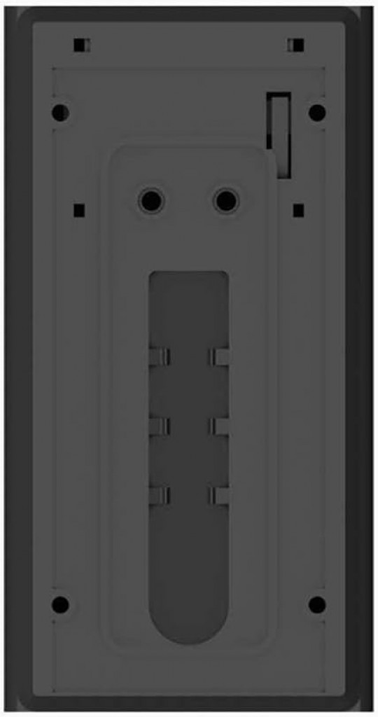 Powerology Smart Video Doorbell With Two Way Talk, Motion Sensor, Mobile Notification,166 Degree, Night Vision, IPX4 Water Resistant, Up to 32GB Compatible with iOS/Android App - Black