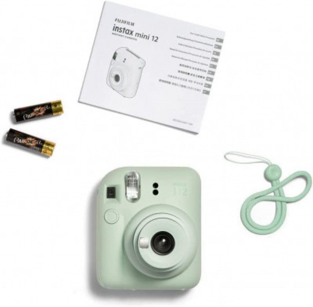 Fujifilm Instax Mini 12 Instant Camera + 1 Pack Film - Mint Green