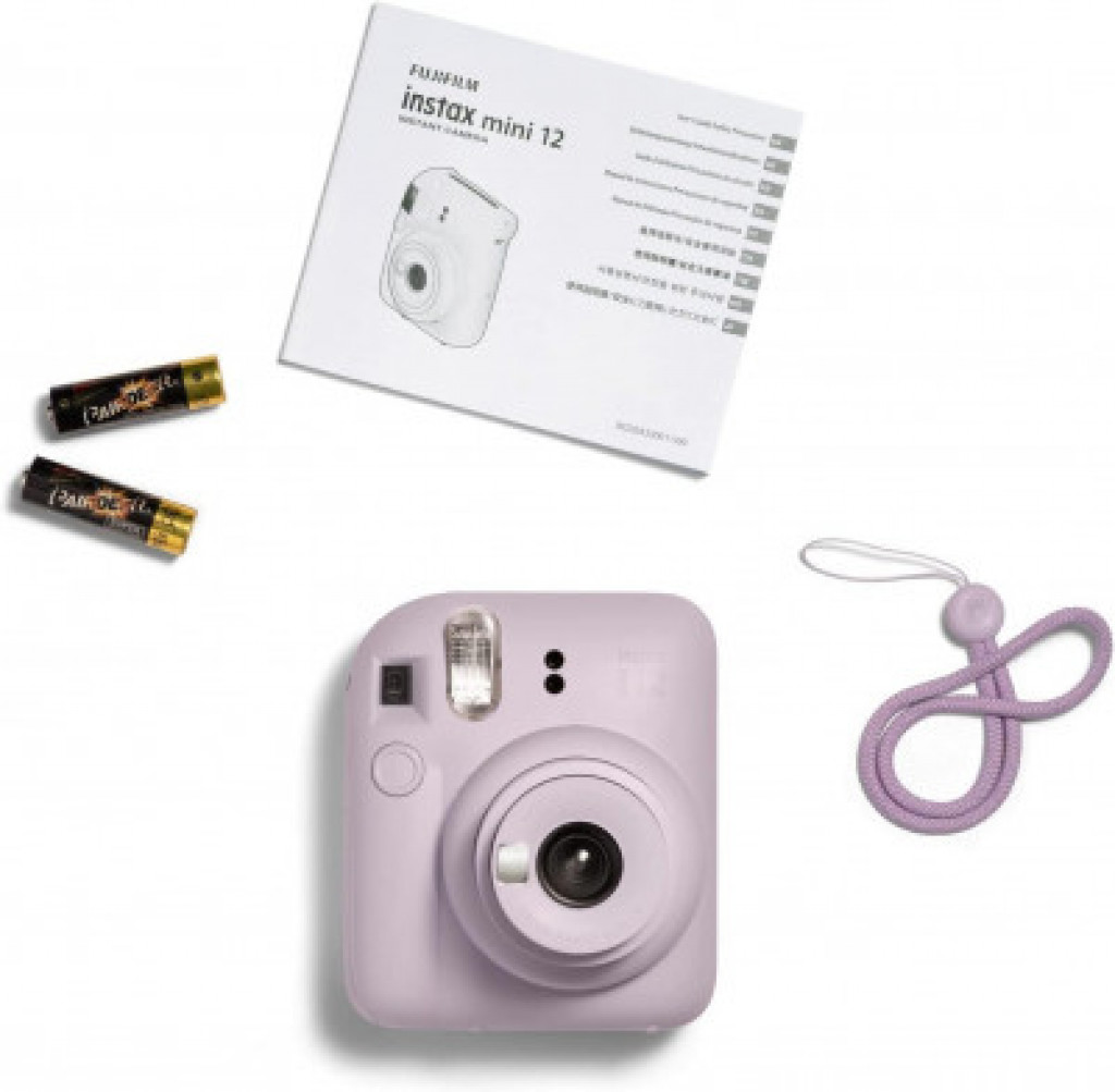 Fujifilm Instax Mini 12 Instant Camera + 1 Pack Film - Lilac Purple Fujifilm Instax Mini 12 Instant Camera + 1 Pack Film - Lilac Purple