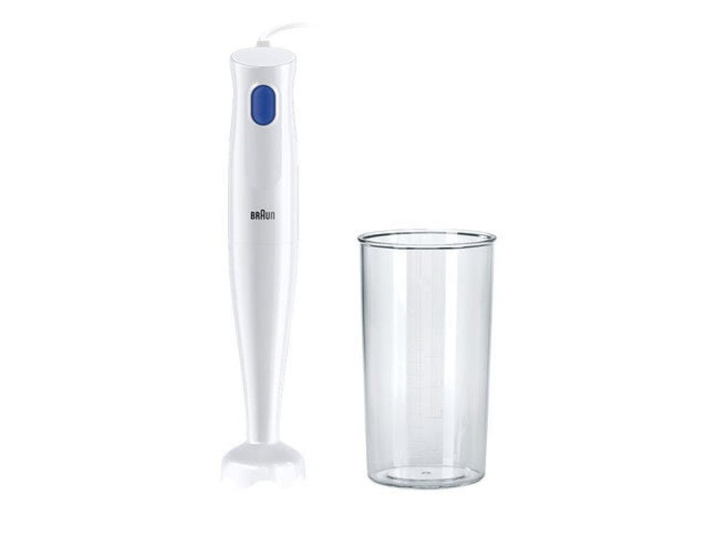 Braun MultiQuick 1 Hand Blender 450 Watts, 1 Speed, Light-Weight, BPA Free, Dishwasher Safe, Plastic - MQ 10.001P Braun MultiQuick 1 Hand Blender 450 Watts, 1 Speed, Light-Weight, BPA Free, Dishwasher Safe, Plastic - MQ 10.001P