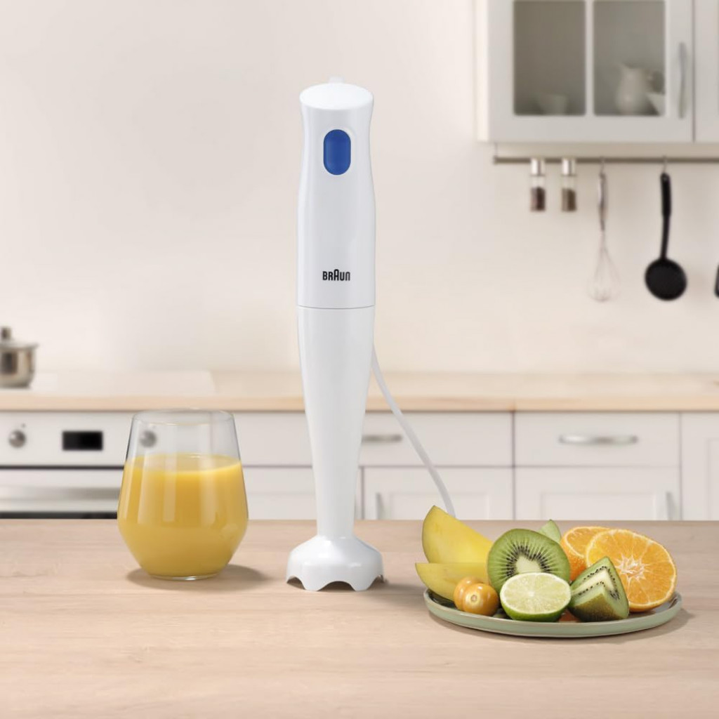 Braun MultiQuick 1 Hand Blender 450 Watts, 1 Speed, Light-Weight, BPA Free, Dishwasher Safe, Plastic - MQ 10.001P Braun MultiQuick 1 Hand Blender 450 Watts, 1 Speed, Light-Weight, BPA Free, Dishwasher Safe, Plastic - MQ 10.001P