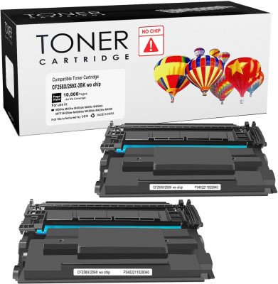 ASEKER Compatible 59X CF259X Toner Cartridge for HP Laserjet Pro M404 M404n M404dn M404dw M304a M405 MFP M428 M428dw M428fdn M428fdw M429 Printers, 10,000 Pages (2 Black, Without Chip )