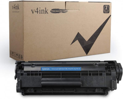 V4INK 1 حزمة متوافقة Q2612A CRG-104 خرطوشة الحبر ل 12A Q2612A لطابعة HP Laserjet 1010 1012 1015 1018 1020 1022 1022n 1022nw 3015 M1005 M1319F