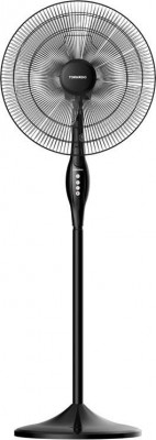 TORNADO Stand Fan 18 Inch With 4 Plastic Blades and 3 Speeds In Black Color TSF-18W