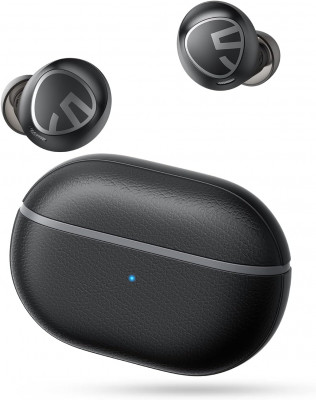 SoundPEATS Free2 Classic Wireless Earbuds with 30Hrs Playtime IPX5 Waterproof Wireless Headphones for Sports Stereo Bluetooth 5.1 Earphones In-Ear Earbuds Built-in Mic for Clear Calls, Touch Control - Black