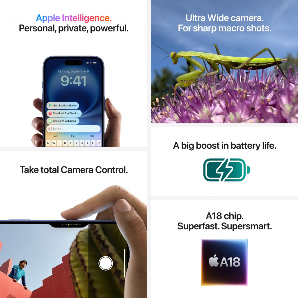 Apple - iPhone 16 - 128GB - 8GB Ram - Ultramarine Apple - iPhone 16 - 128GB - 8GB Ram - Ultramarine