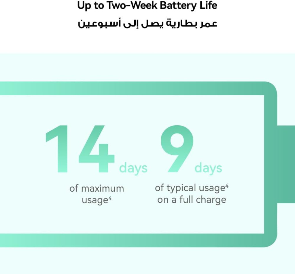 سوار هواوي باند 9 الذكي، مريح للارتداء طوال اليوم، تتبع النوم، شحن سريع، بطارية متينة، تعديلات سطوع ذكية، 100 وضع تمرين مختلف، متوافق مع أنظمة iOS وAndroid - وردي