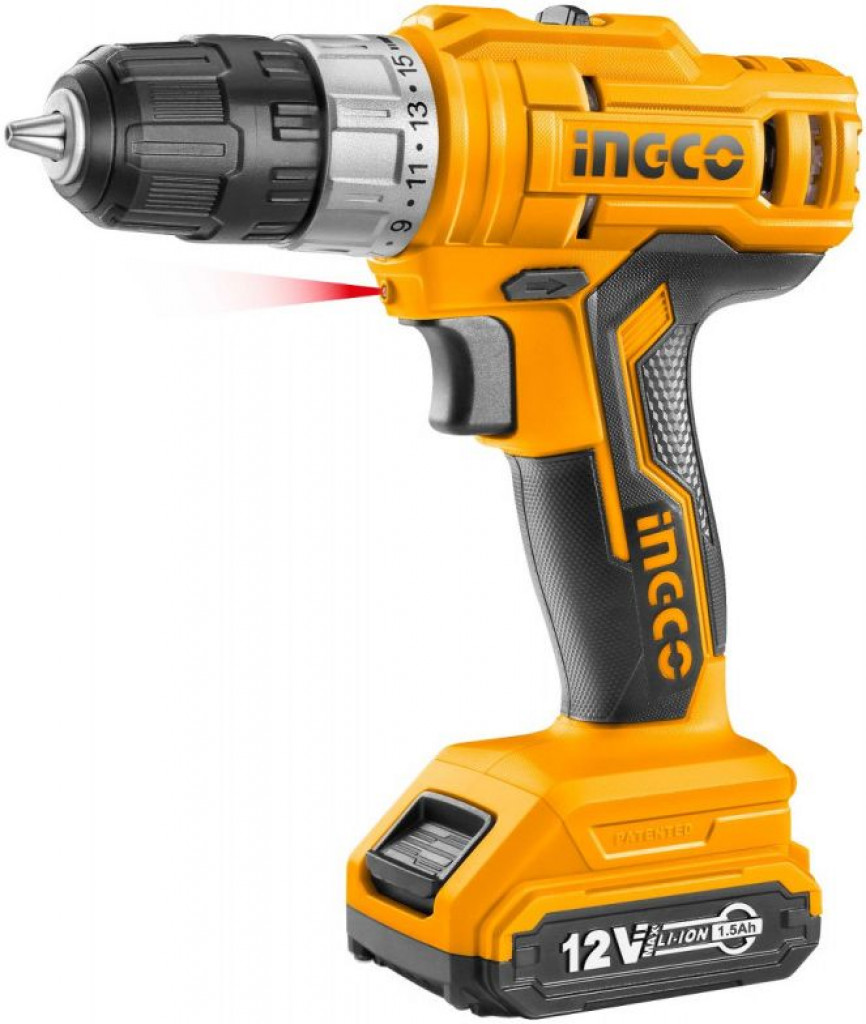 Ingco CDLI1221 Li-Ion Cordless Drill 12V Battery