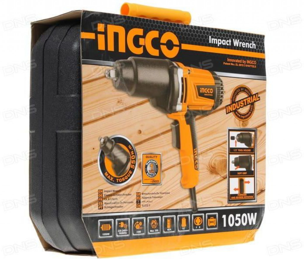 inGCO Impact Wrench 1050W 1/2