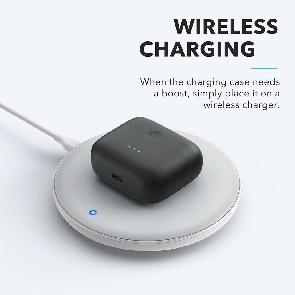 Anker SoundCore Liberty Air 2 Bluetooth Earphones Waterproof 4 Microphones With Uplink Noise Cancellation Wireless Charging-Black Anker SoundCore Liberty Air 2 Bluetooth Earphones Waterproof 4 Microphones With Uplink Noise Cancellation Wireless Charging-Black