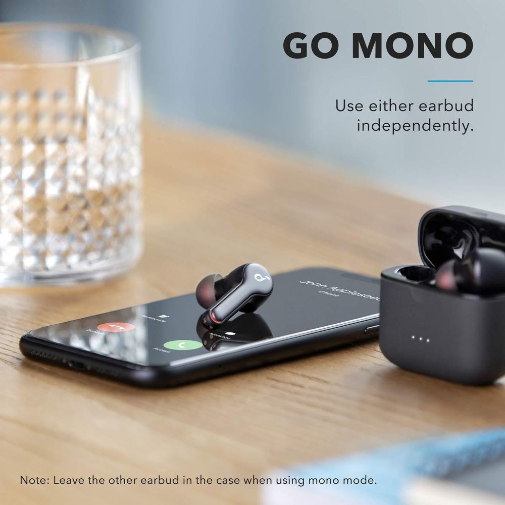 Anker SoundCore Liberty Air 2 Bluetooth Earphones Waterproof 4 Microphones With Uplink Noise Cancellation Wireless Charging-Black Anker SoundCore Liberty Air 2 Bluetooth Earphones Waterproof 4 Microphones With Uplink Noise Cancellation Wireless Charging-Black