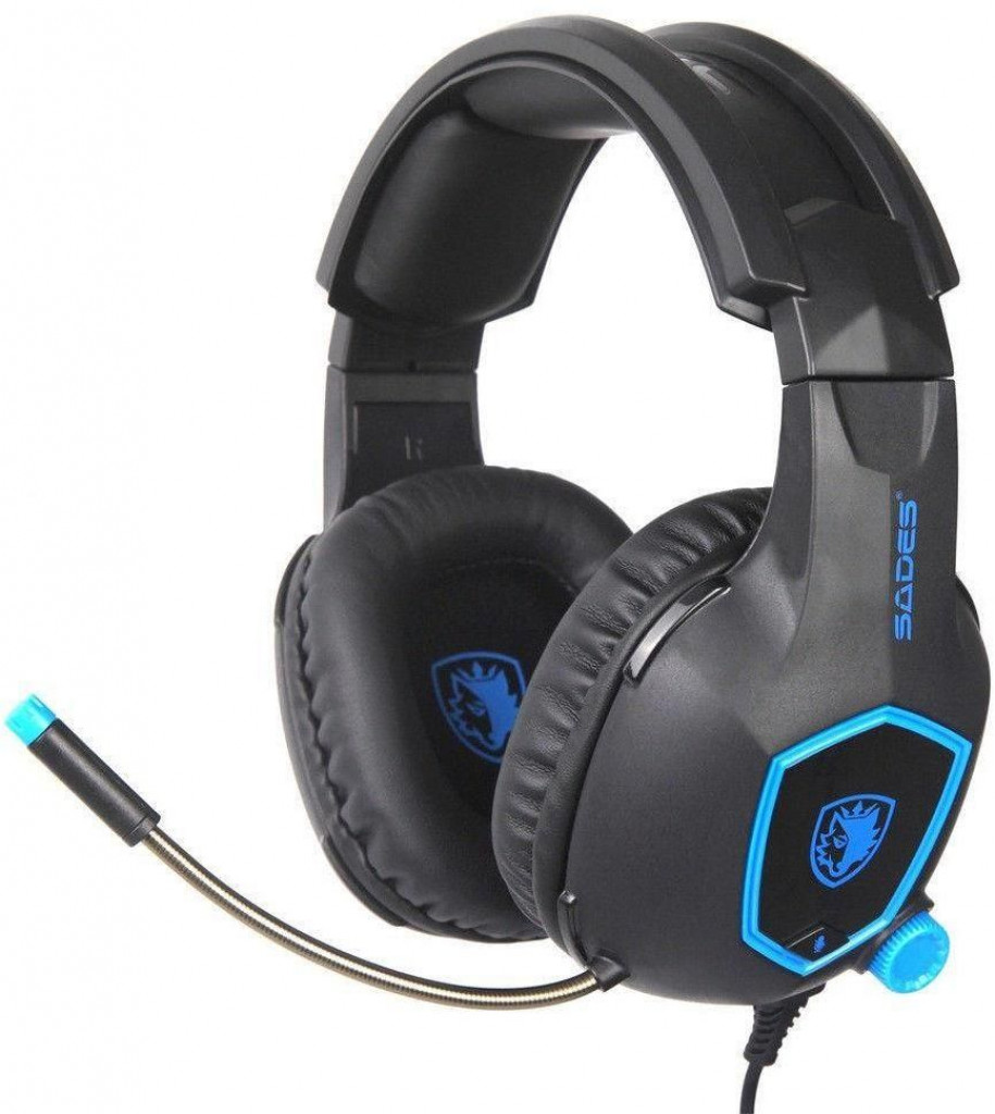 Black Color SADES SA818 Stereo Gaming Headphones with Noise-reduction Mic for PS4/ Xbox One/PC/Laptop/Mac/iPad/iPod Black Color SADES SA818 Stereo Gaming Headphones with Noise-reduction Mic for PS4/ Xbox One/PC/Laptop/Mac/iPad/iPod