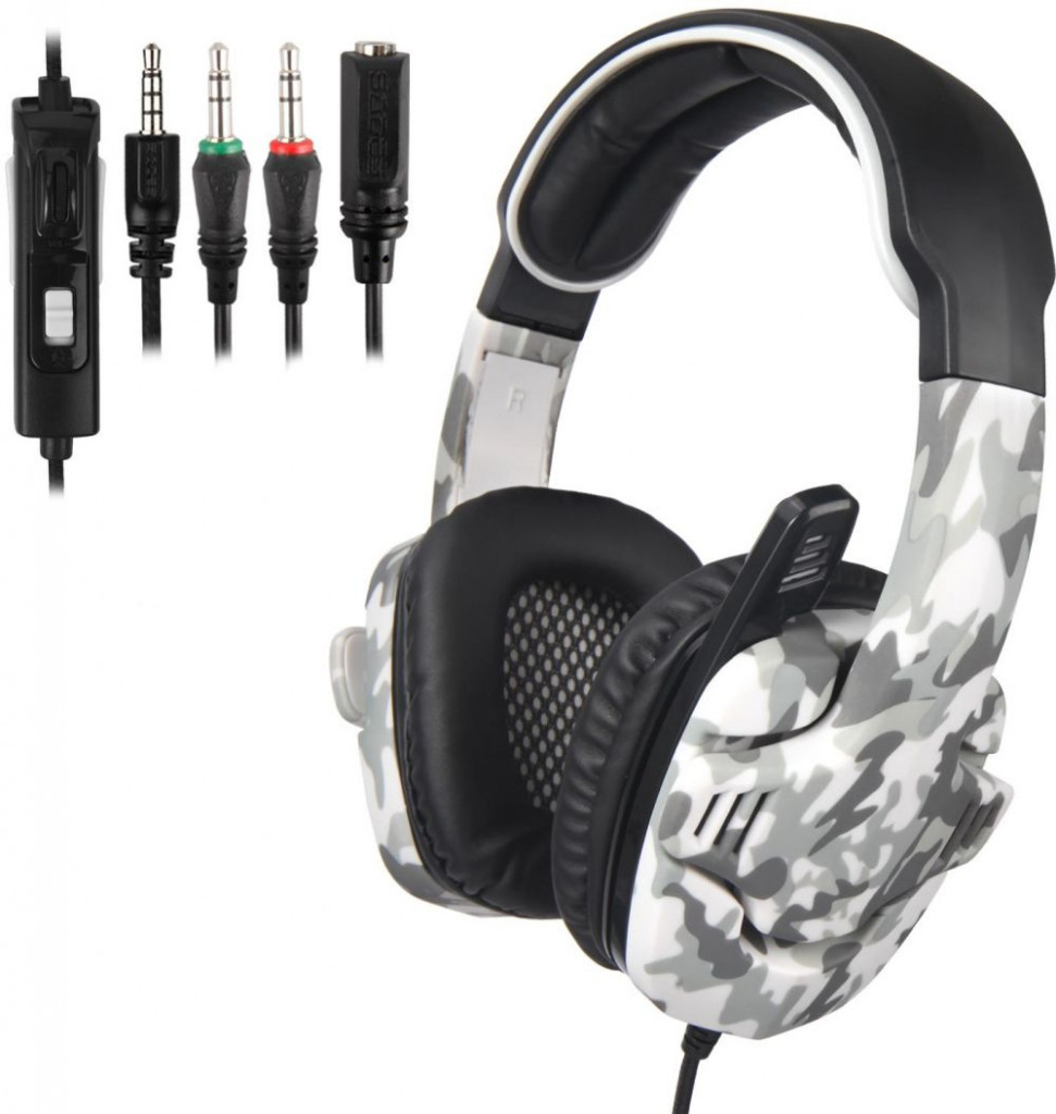 Sades SA 708GT 3.5mm Gaming Headphones Headset With Mic For Mobile Phone /  Xbox One/360/PC Camouflage  [dpl]