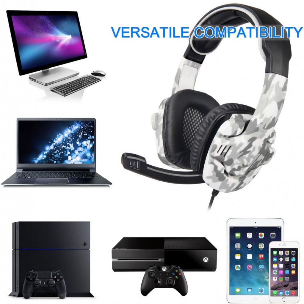 Sades SA 708GT 3.5mm Gaming Headphones Headset With Mic For Mobile Phone /  Xbox One/360/PC Camouflage  [dpl]