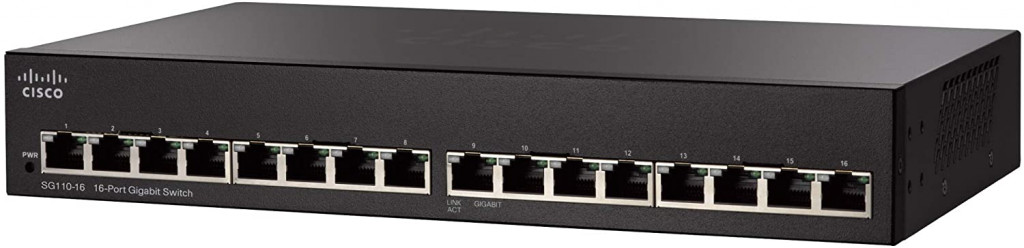 Cisco SG110-16 Desktop Switch with 16 Gigabit Ethernet (GbE) Ports, Limited Lifetime Protection (SG110-16-NA) Cisco SG110-16 Desktop Switch with 16 Gigabit Ethernet (GbE) Ports, Limited Lifetime Protection (SG110-16-NA)