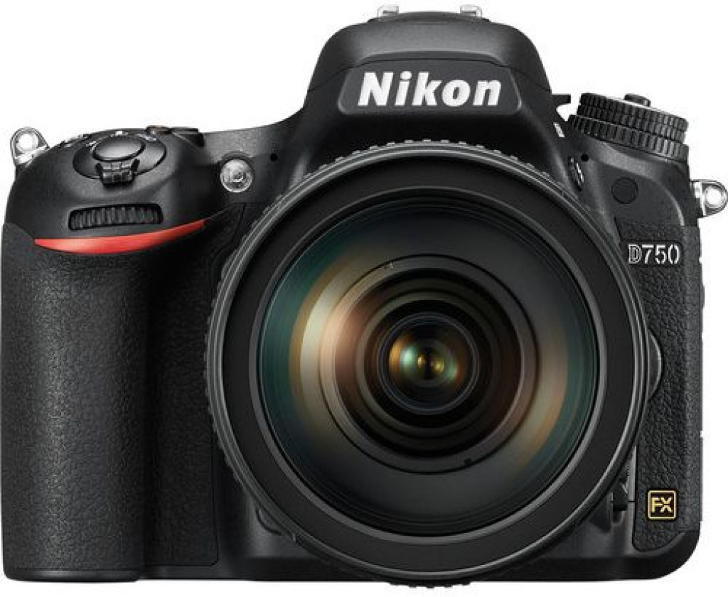 نيكون FX-format D750 - 24.3 ميجابيكسيل,كاميرا اس ال ار , عدسه 24-120 ملم, اسود