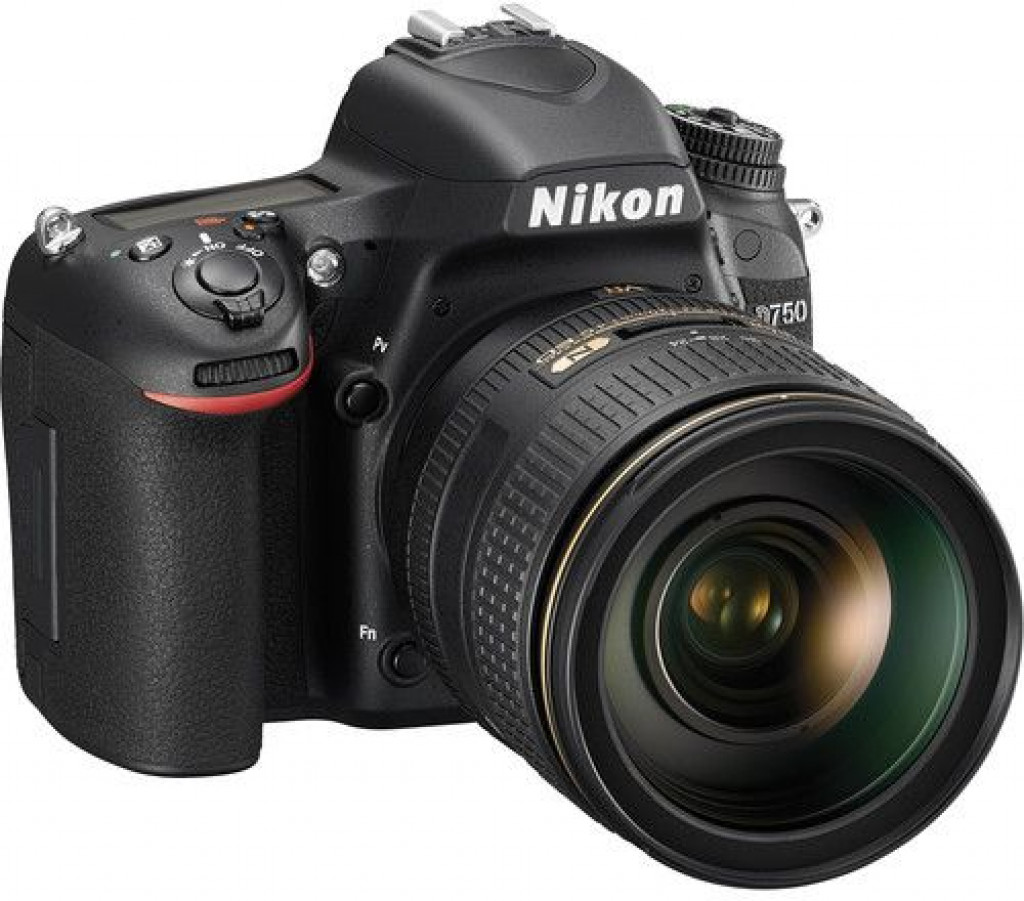 نيكون FX-format D750 - 24.3 ميجابيكسيل,كاميرا اس ال ار , عدسه 24-120 ملم, اسود