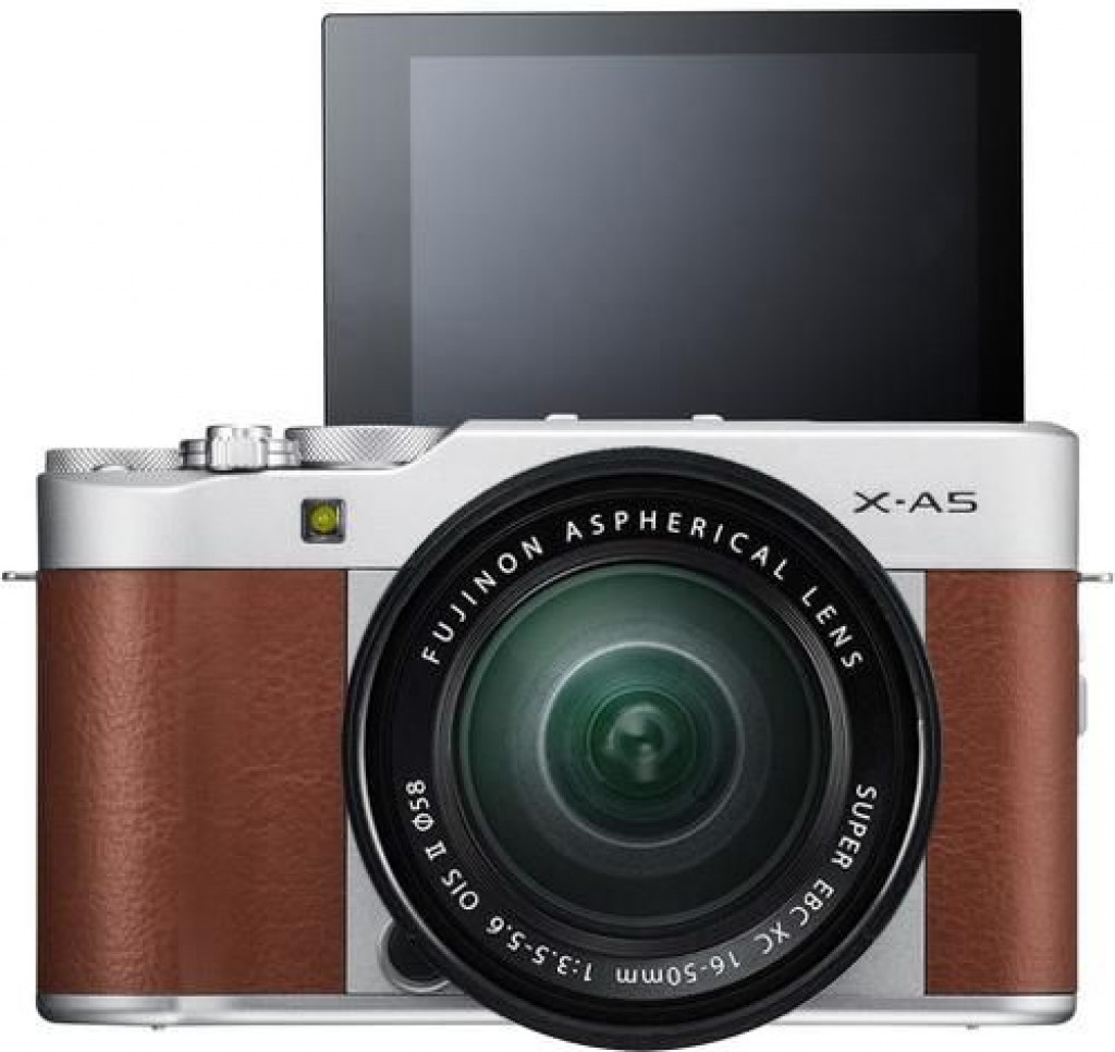 FUJIFILM XA5 Mirrorless Digital Camera (Brown) with 1650mm Lens
