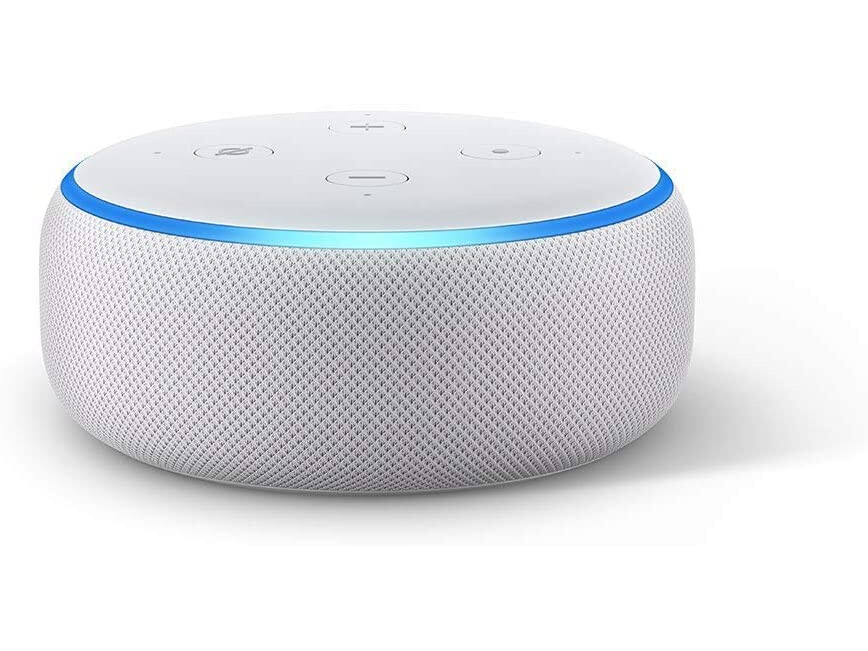 Amazon Echo Dot (3rd Gen) Smart speaker with Alexa - Sandstone Fabric Amazon Echo Dot (3rd Gen) Smart speaker with Alexa - Sandstone Fabric