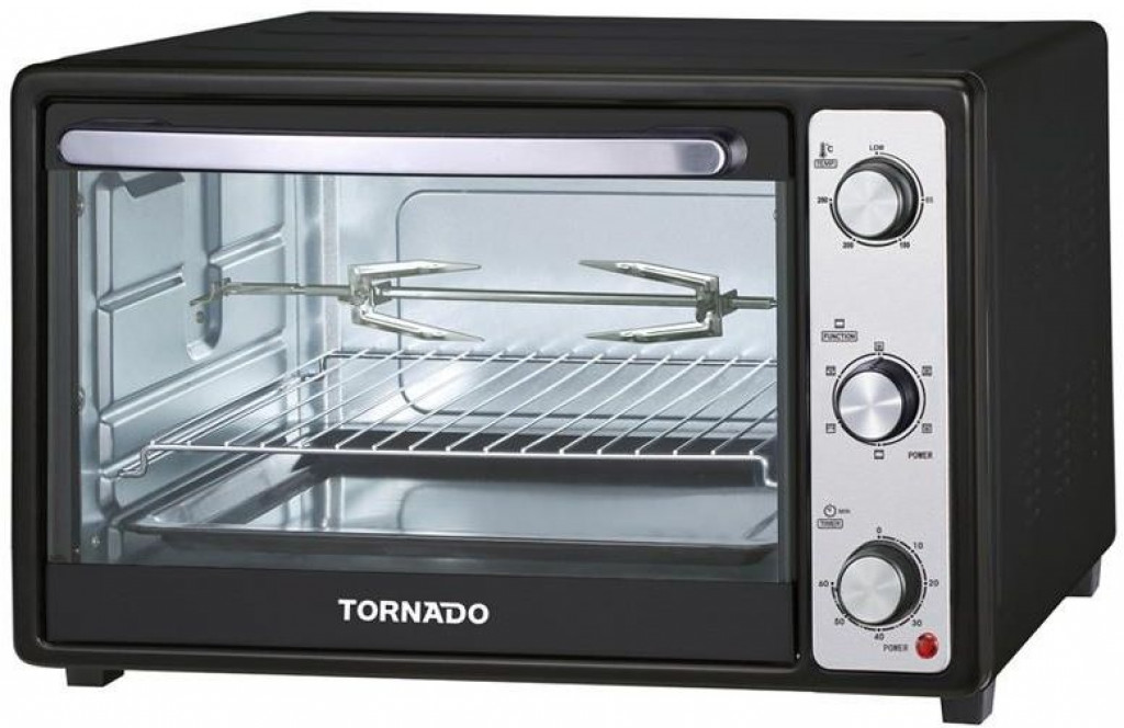 TORNADO Electric Oven 46 litre, 1800 Watt in Black Color With Grill and Fan TEO-46NE(K)