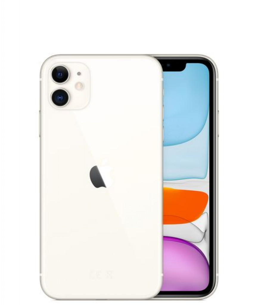Apple iPhone 11 with FaceTime - 128GB, 4GB RAM, 4G LTE, White, Single SIM & E-SIM Apple iPhone 11 with FaceTime - 128GB, 4GB RAM, 4G LTE, White, Single SIM & E-SIM