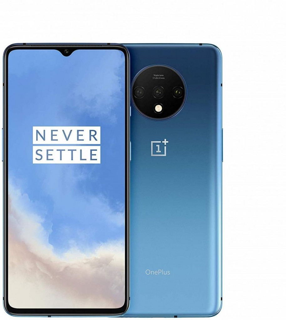 Oneplus 7T Dual SIM - 128GB, 8GB RAM, 4G LTE, Glacier Blue