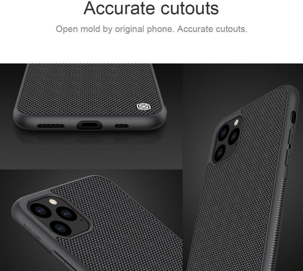 Nillkin Textured Nylon Fiber Case Cover For Apple Iphone 11 Pro, Black Nillkin Textured Nylon Fiber Case Cover For Apple Iphone 11 Pro, Black