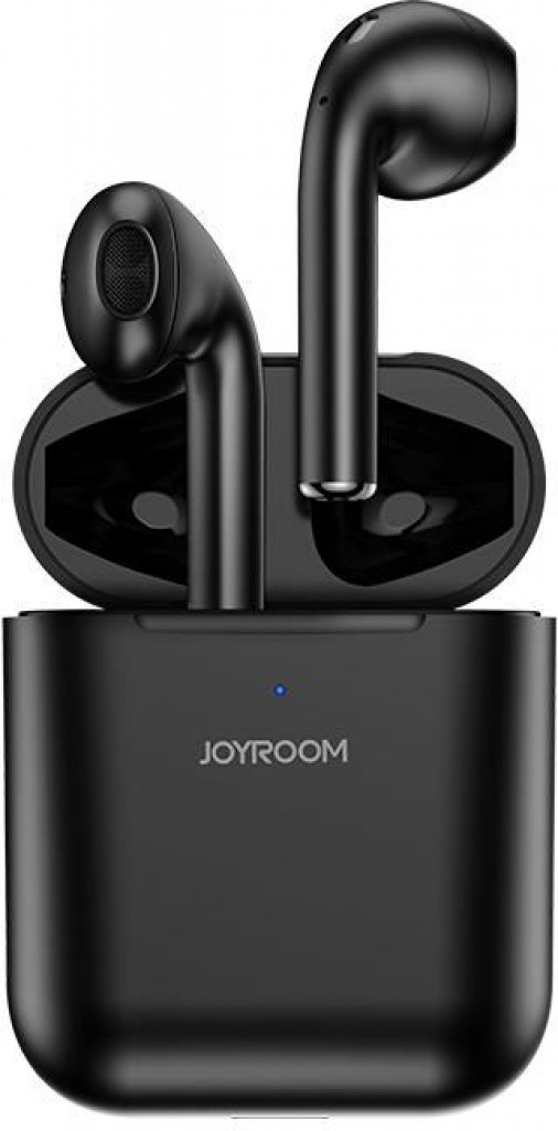 Joyroom JR-T03S TWS سماعة رأس استريو لاسلكية بتقنية Bluetooth 5.0 سماعات رأس مزودة بسماعتين مع QI قياسي لاسلكي لشحن البطاريات صندوق السيارات زوج دعم سيري - اسود