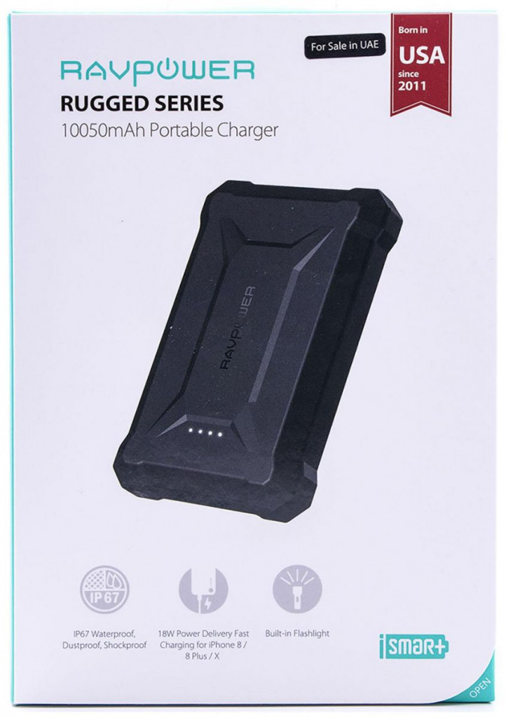 RAVPower Waterproof Power Bank PD 18W & QC3.0 - RP-PB096